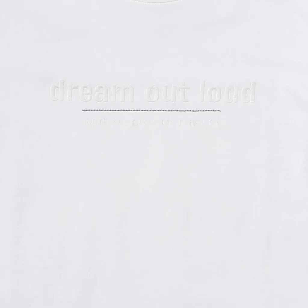 Brunello Cucinelli Kids Slogan Detailed Crewneck T-Shirt