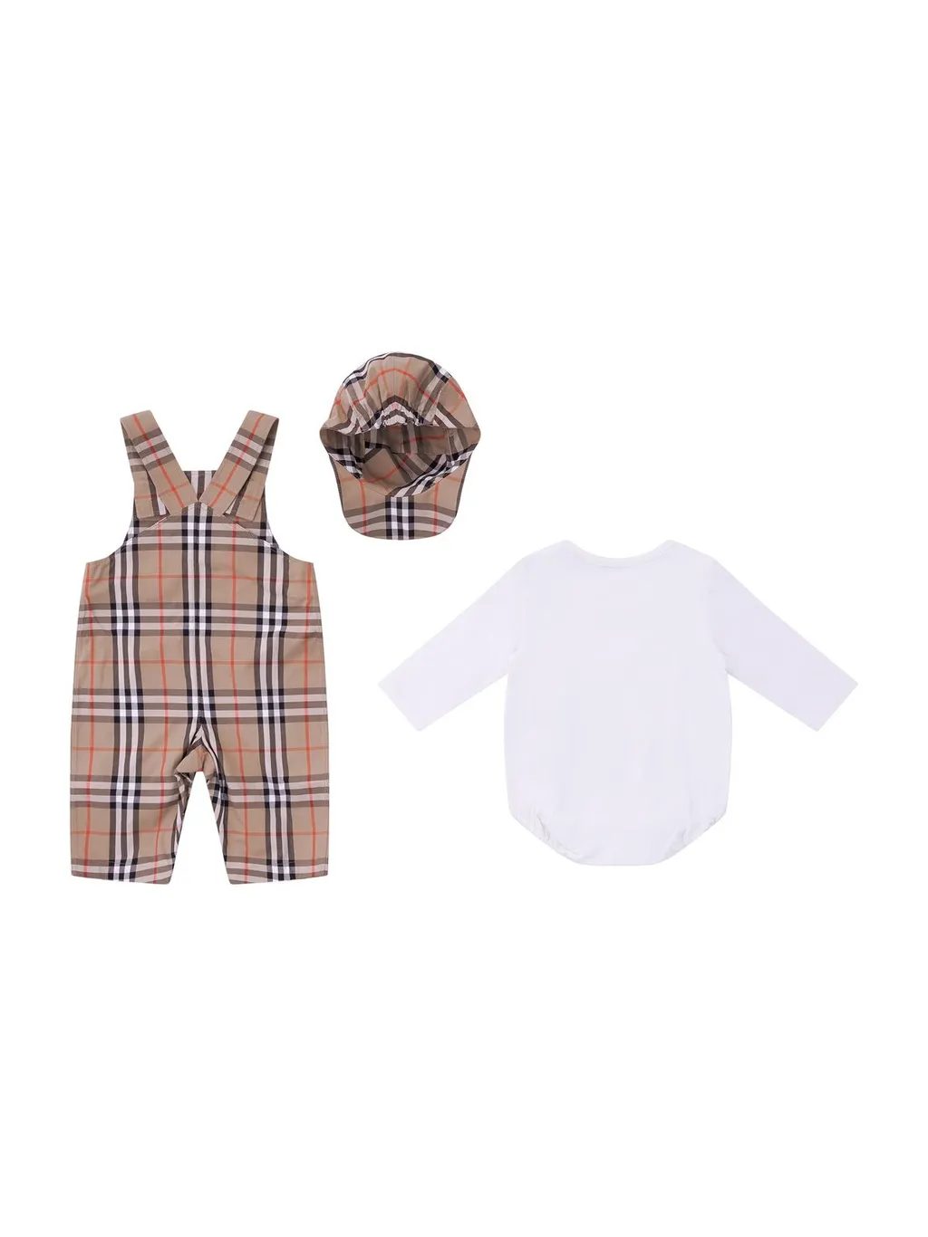 Burberry Kids Checked Logo Embroidered Set