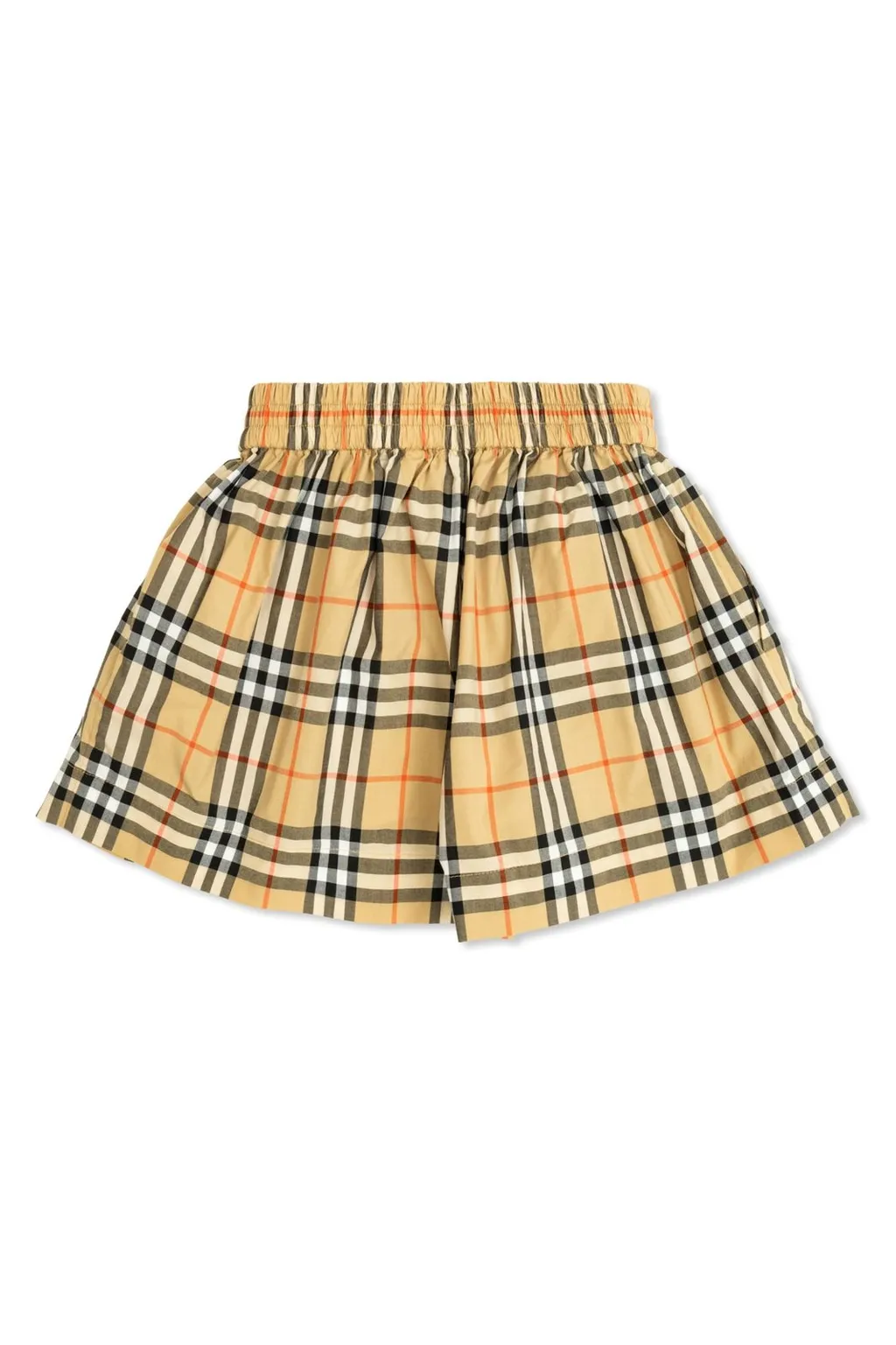 Burberry Kids Check Pattern Elasticated Waist Shorts