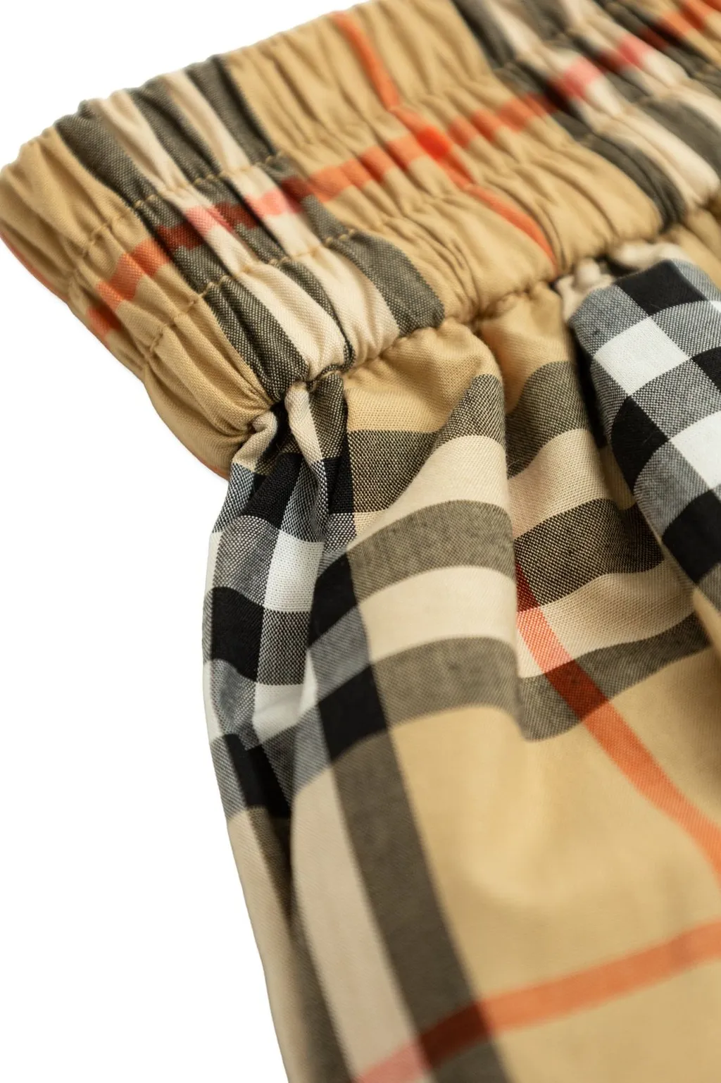 Burberry Kids Check Pattern Elasticated Waist Shorts