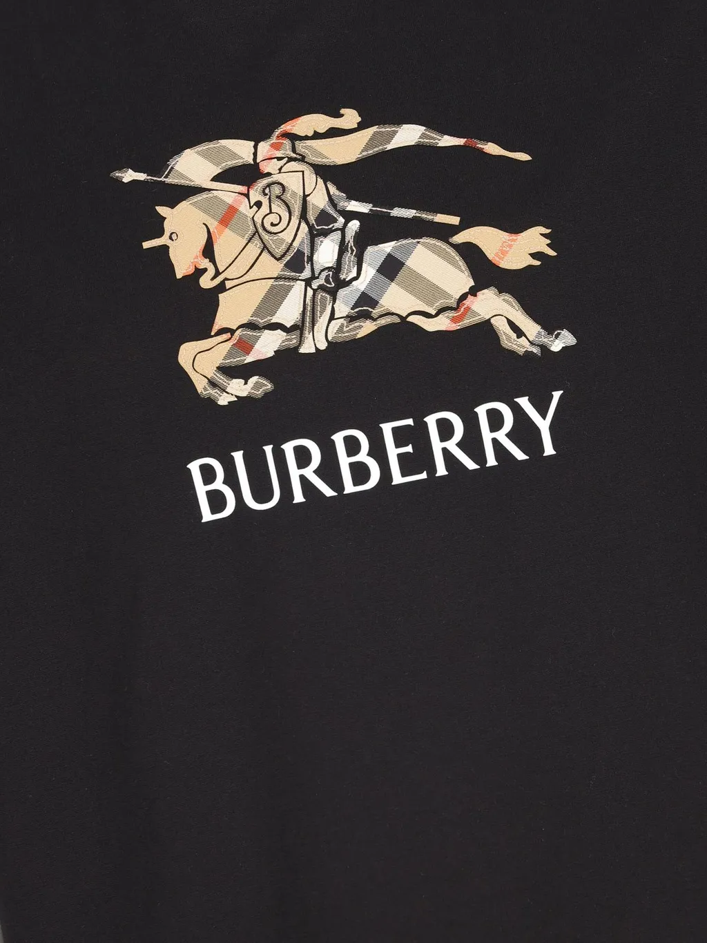 Burberry Kids Ekd Checked Crewneck T-Shirt