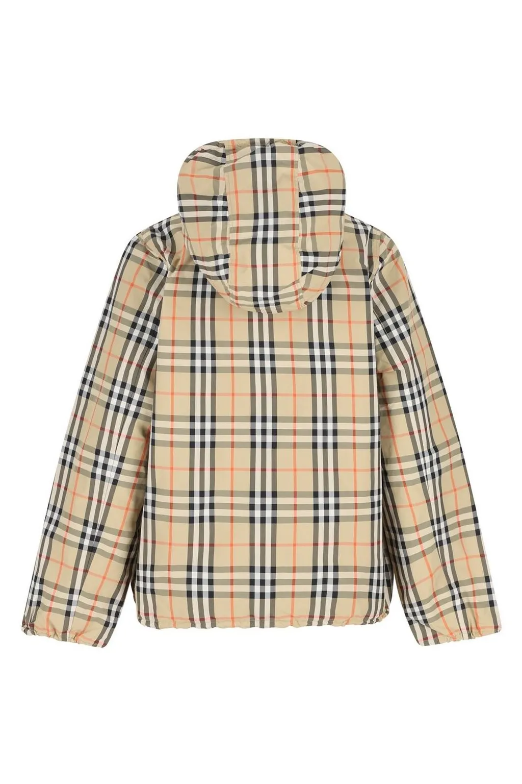 Burberry Kids Reversible Checked Hooded Zip-Up Jacket