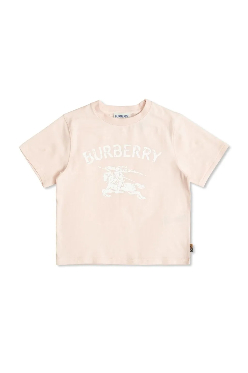 Burberry Kids Logo Printed Crewneck T-Shirt