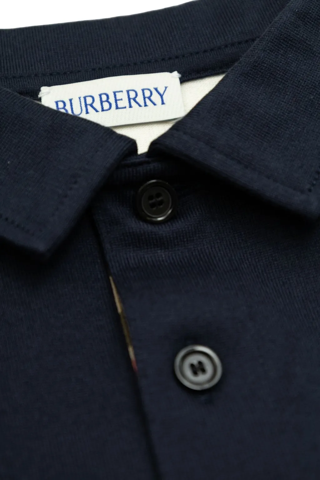 Burberry Kids Ekd Checked Striped Polo Shirt