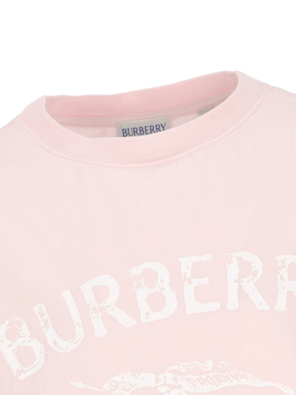 Burberry Kids Logo Printed Crewneck T-Shirt