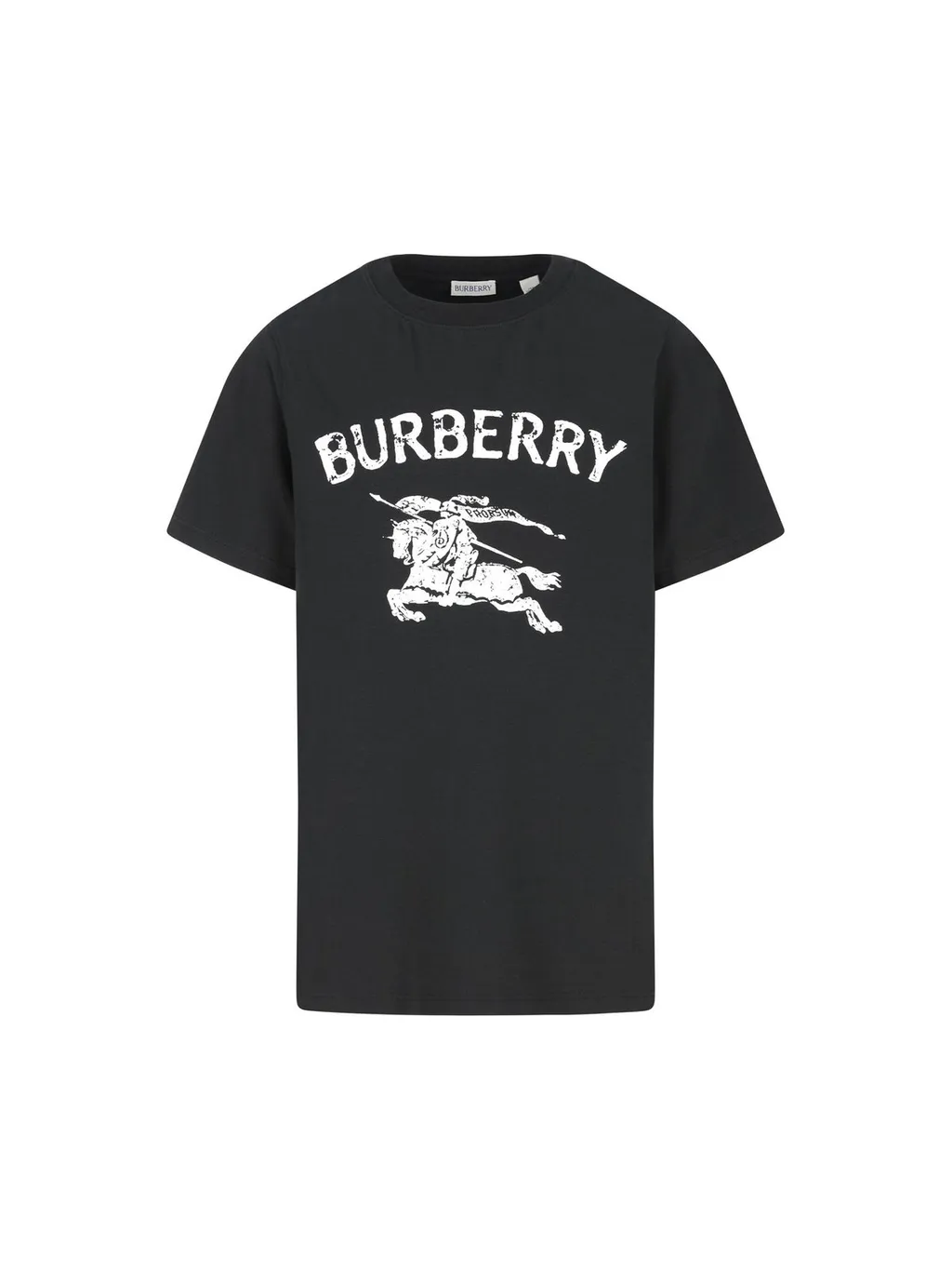 Burberry Kids Logo Printed Crewneck T-Shirt