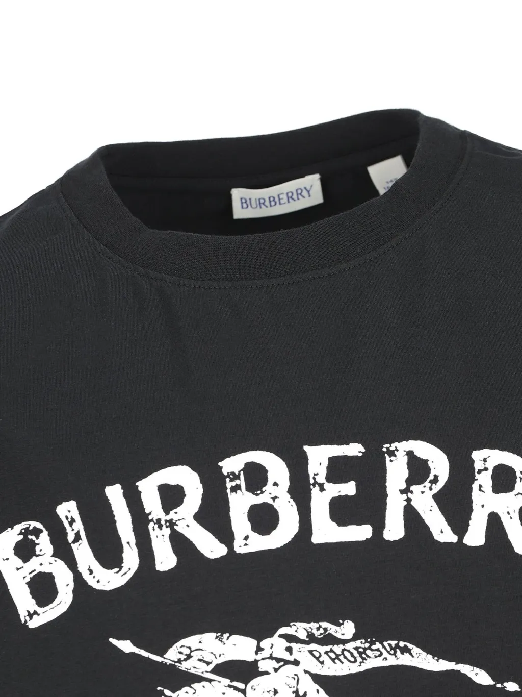 Burberry Kids Logo Printed Crewneck T-Shirt