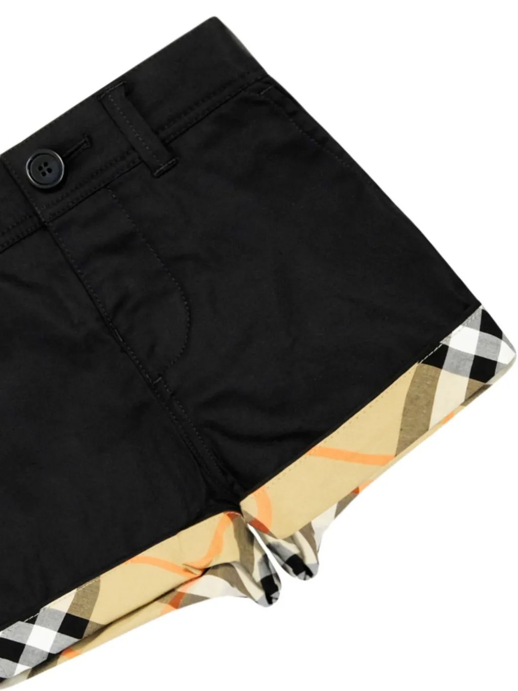 Burberry Kids Check Turn-Up Shorts