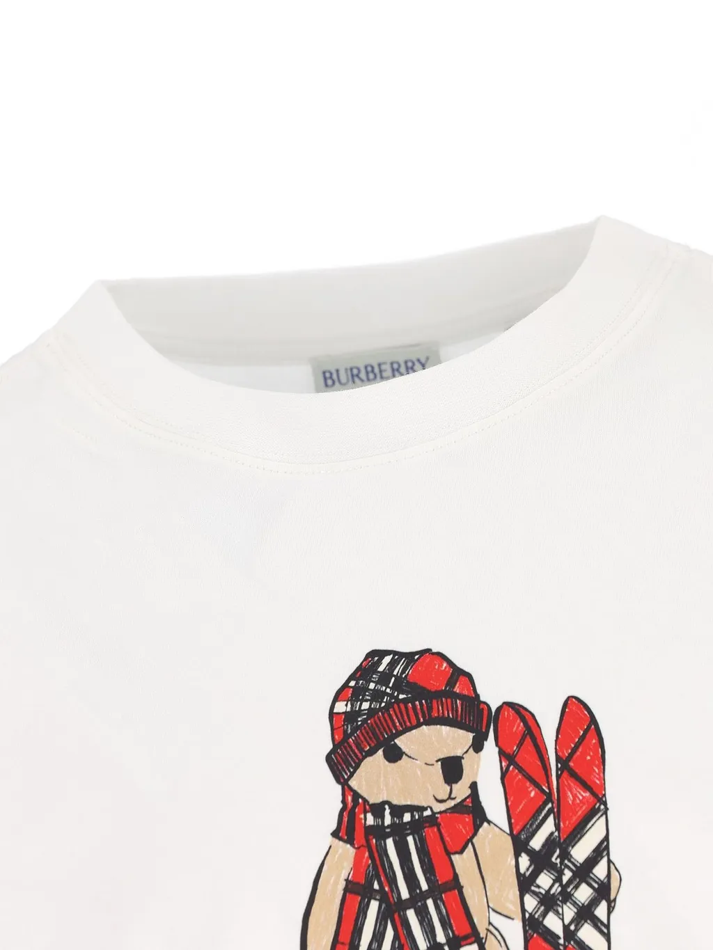 Burberry Kids Ski Bear Crewneck T-Shirt