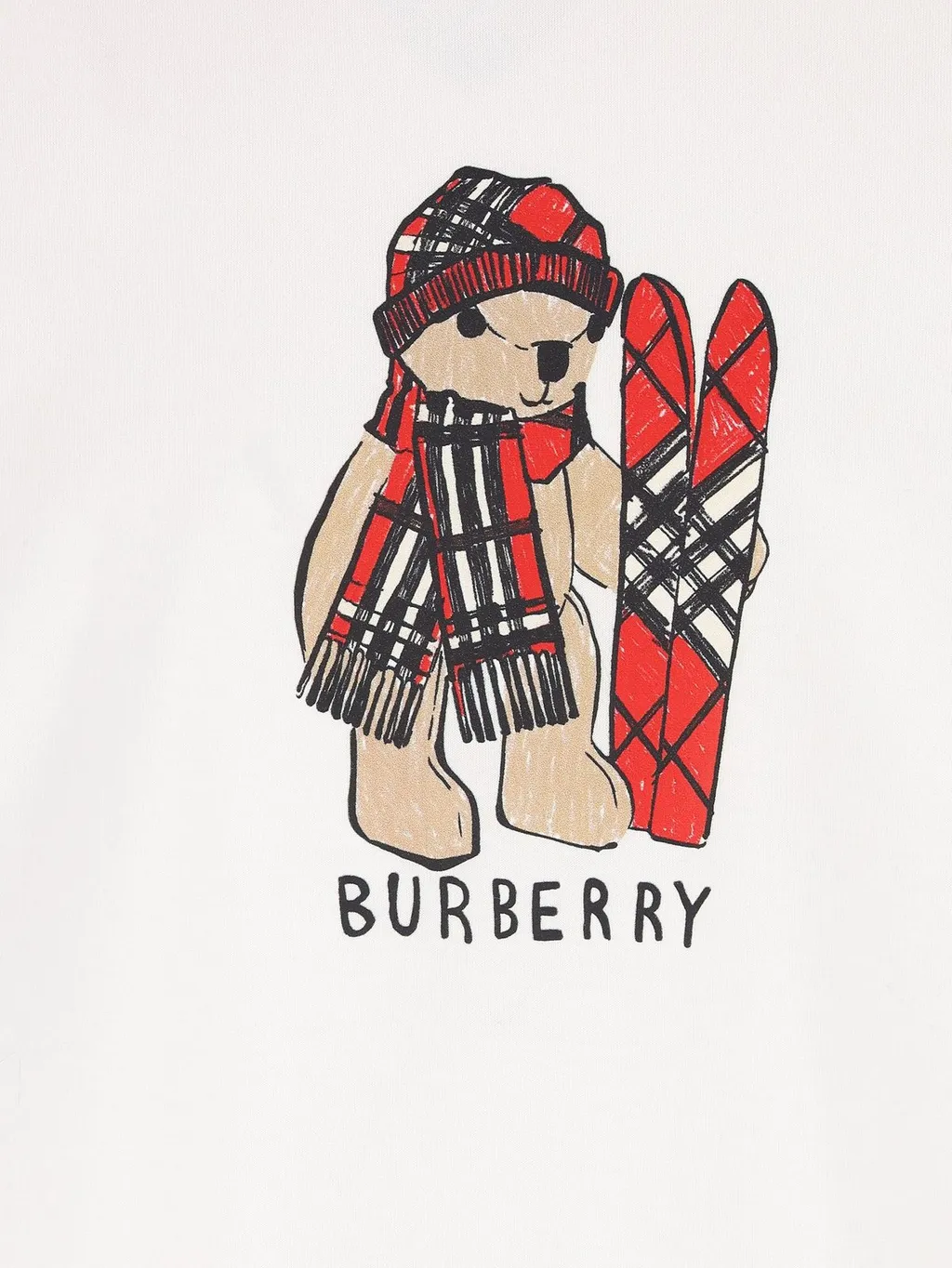 Burberry Kids Ski Bear Crewneck T-Shirt