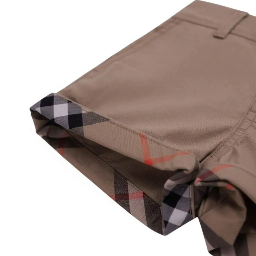 Burberry Kids Check Turn-Up Shorts