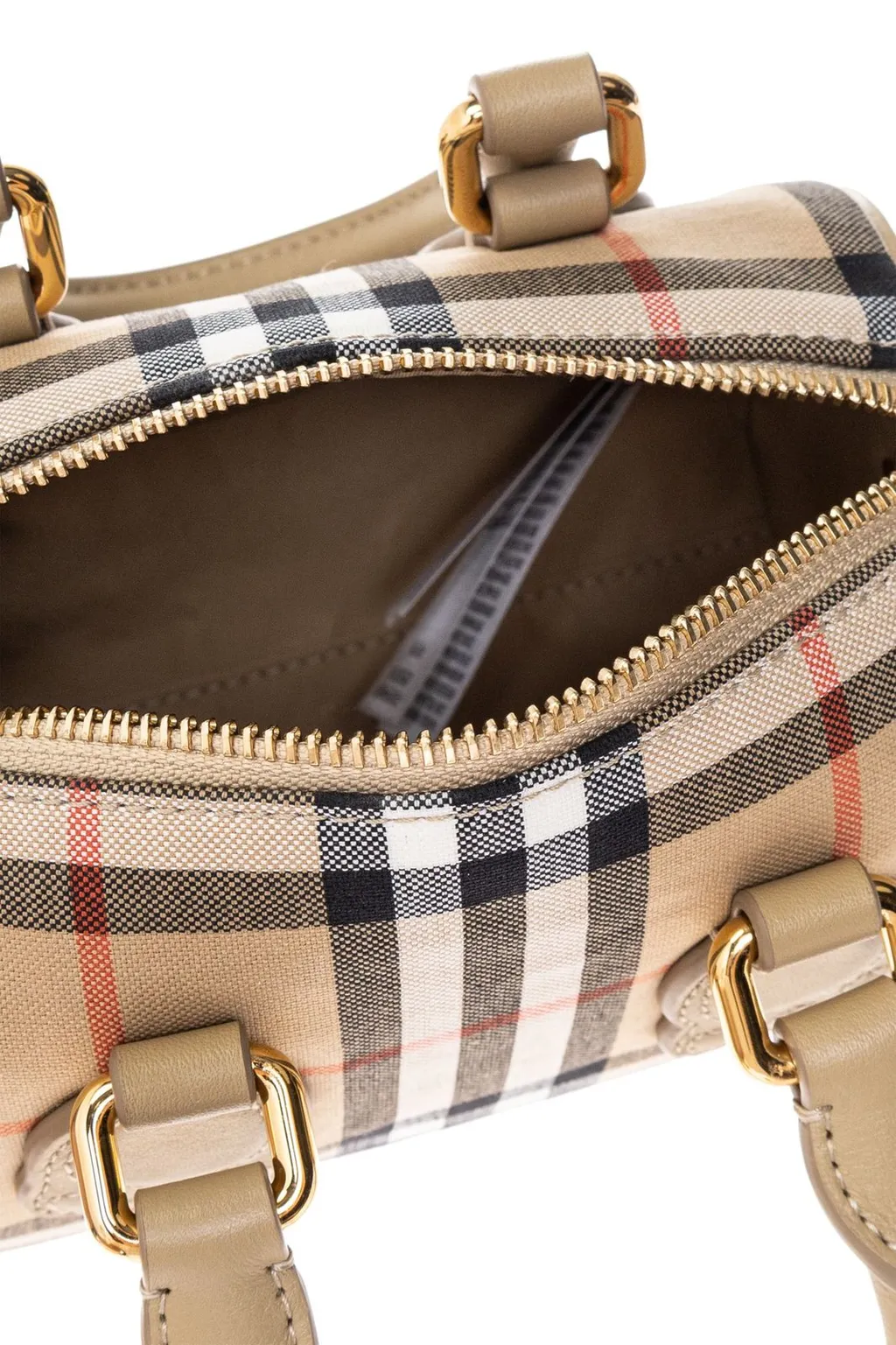 Burberry Kids Mini Check Bowling Bag