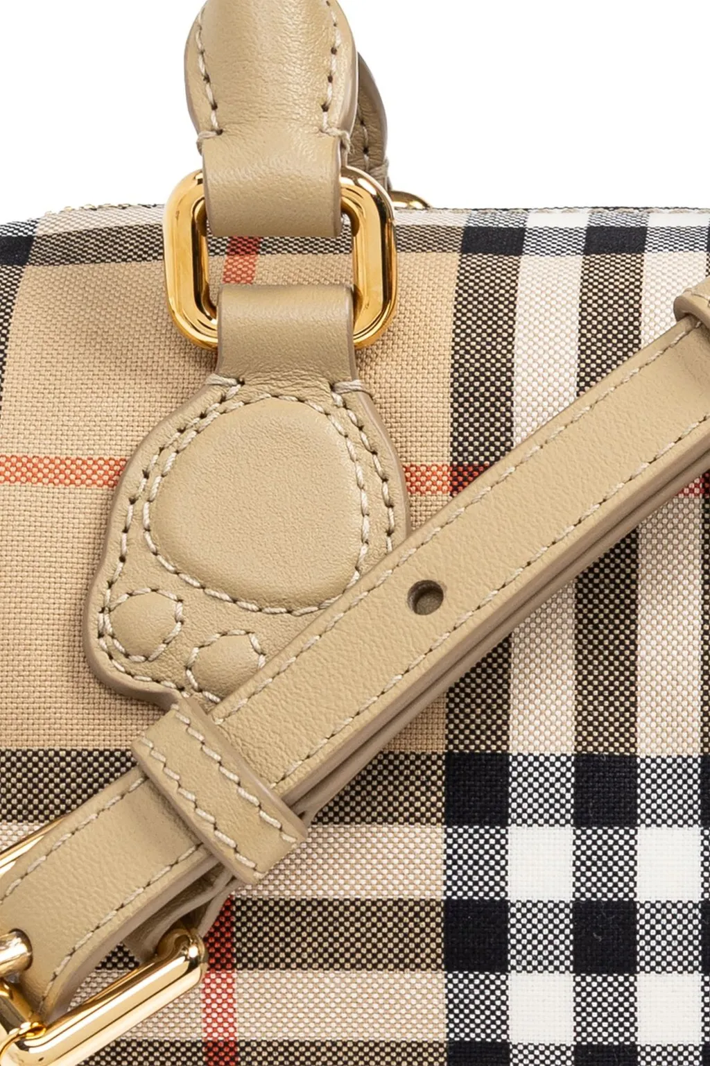 Burberry Kids Mini Check Bowling Bag