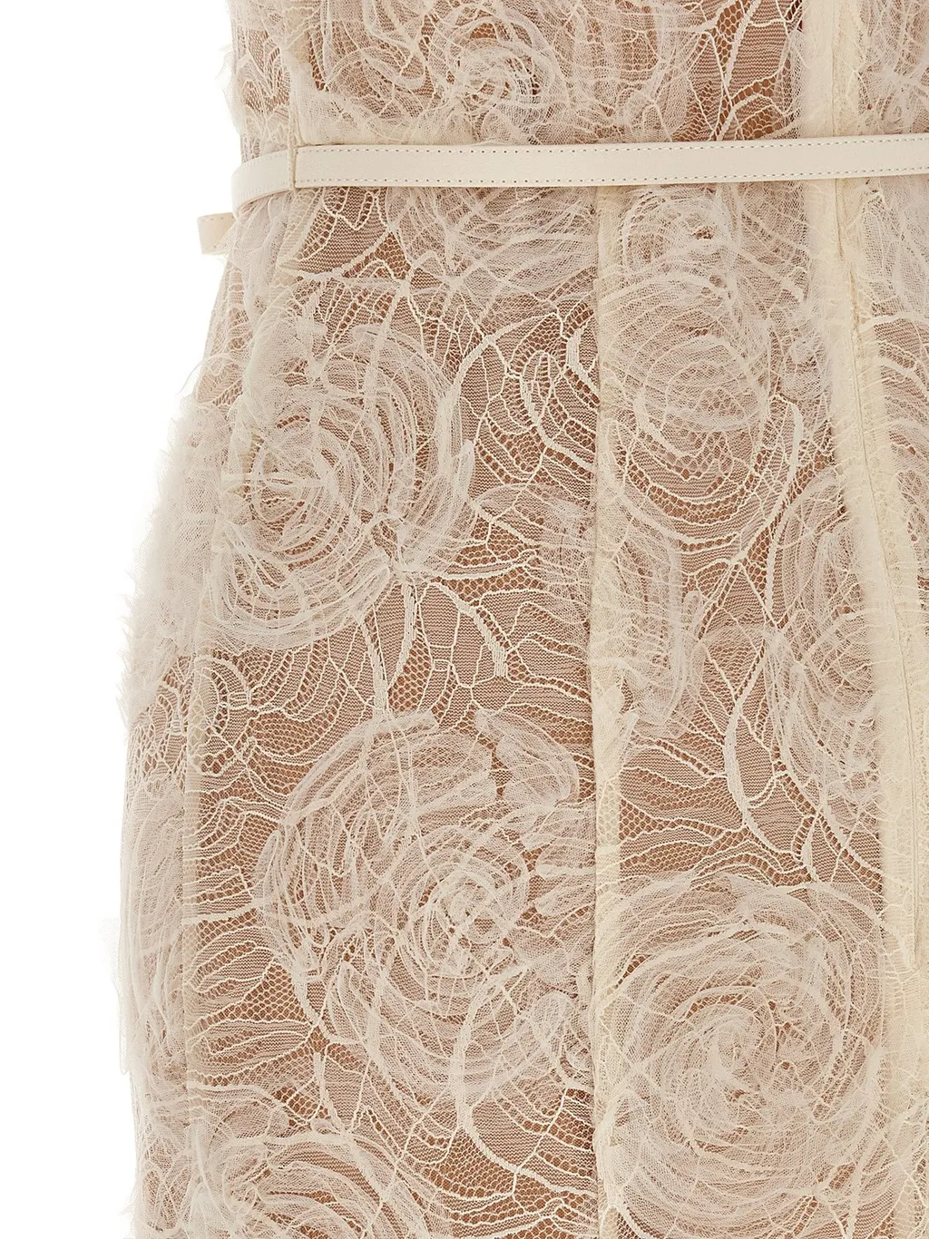 Self-Portrait Tulle Lace Midi Dress