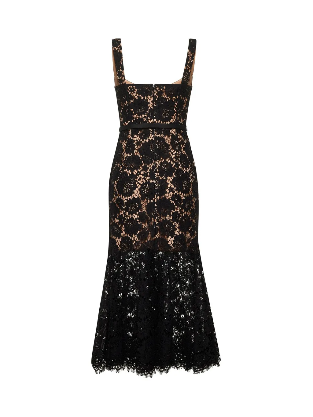 Self-Portrait Fine Lace Midi Dress