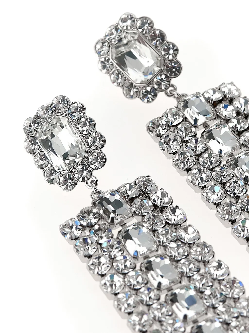 Self-Portrait Embellished Droplet Earrings