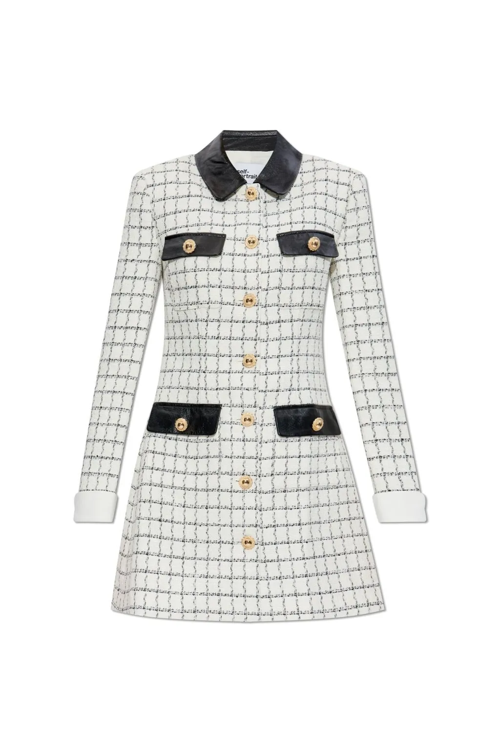 Self-Portrait Tweed Mini Dress