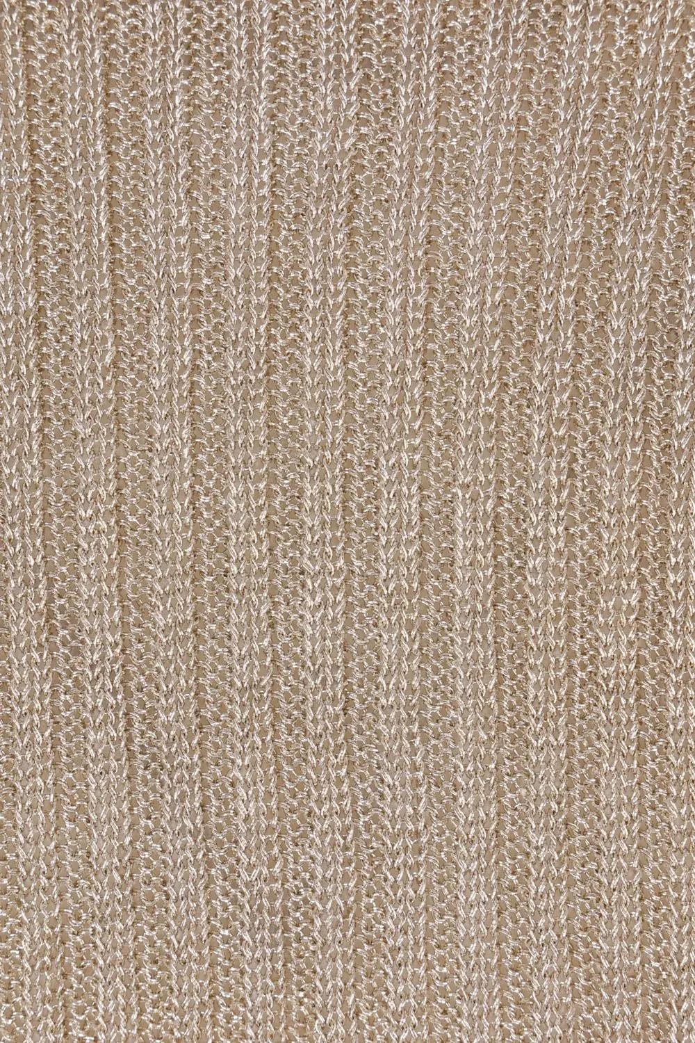Self-Portrait Lurex Ribbed Knit Top