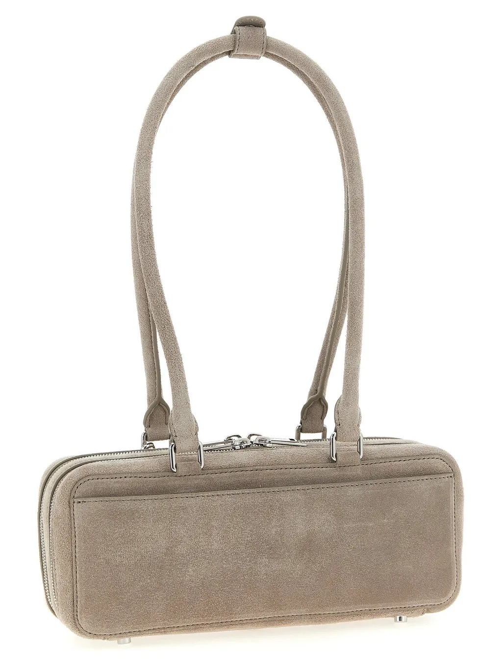 Self-Portrait Bow Charm Embellished Baguette Shoulder Bag