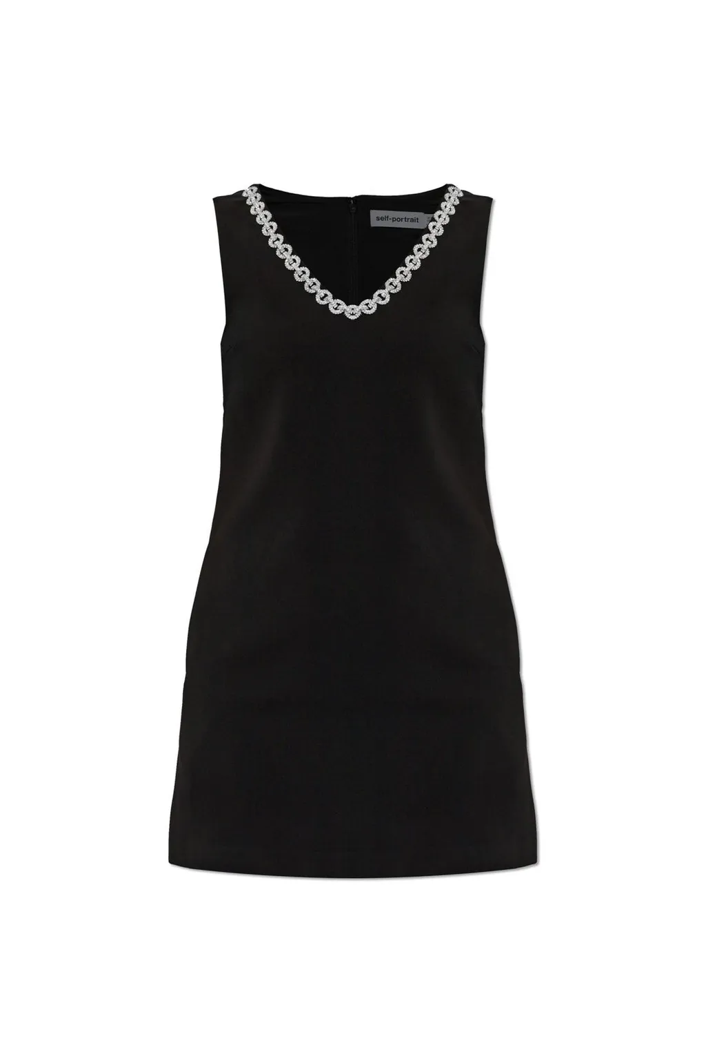 Self-Portrait Embellished Trim Mini Dress