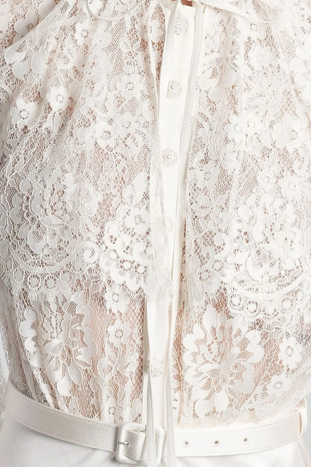 Self-Portrait Laced Cape Maxi Dress