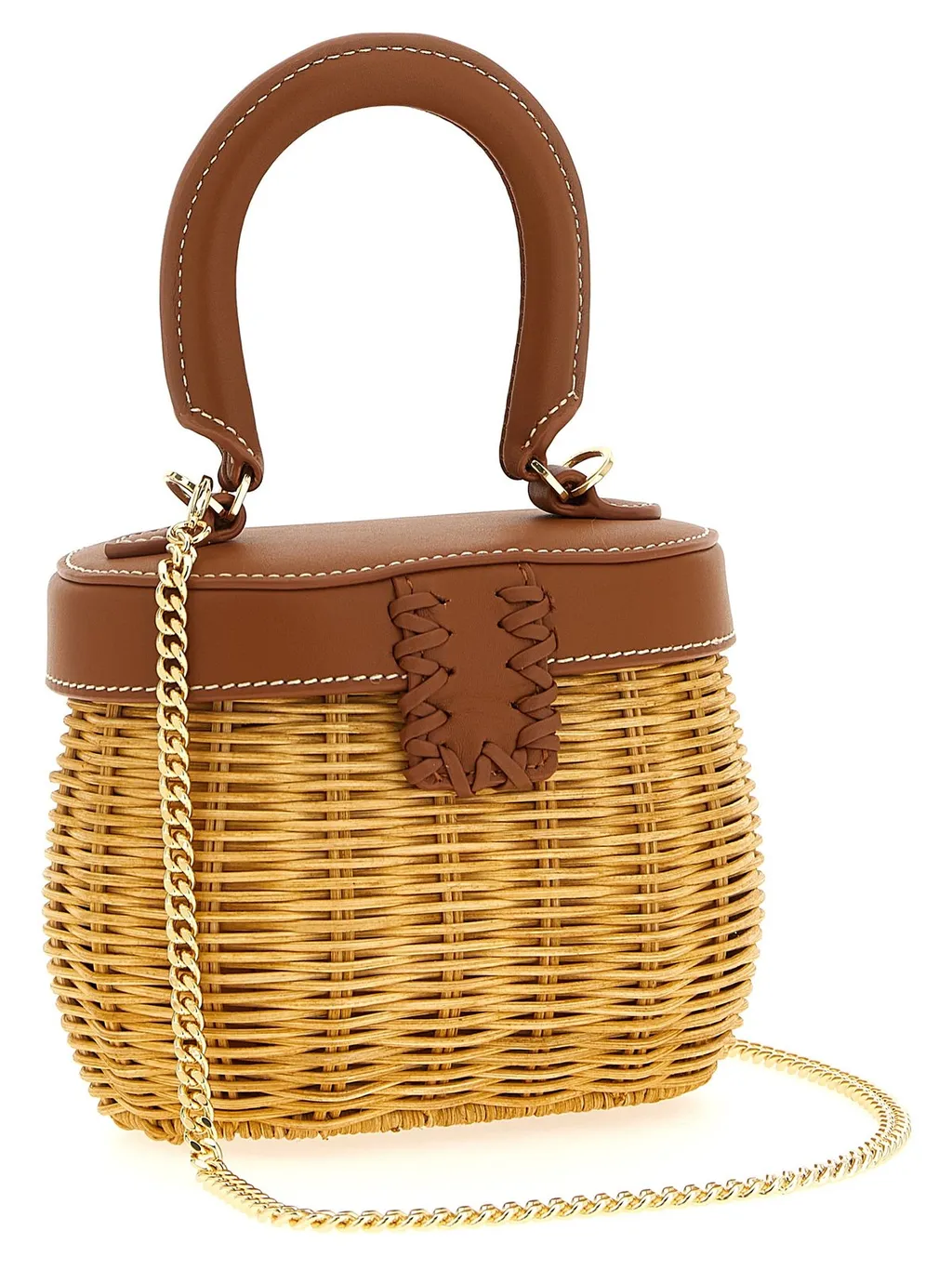 Self-Portrait Bow Basket Bag