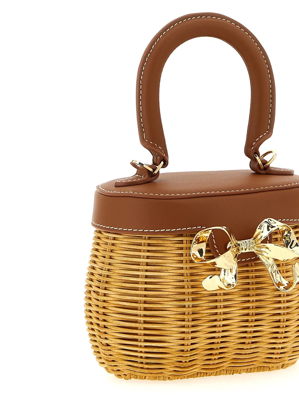 Self-Portrait Bow Basket Bag