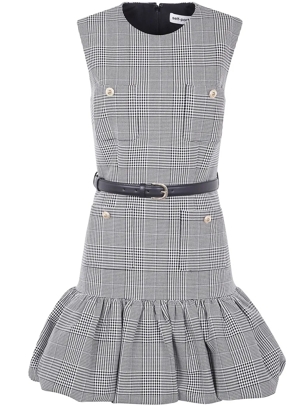 Self-Portrait Prince Of Wales Checked Mini Dress