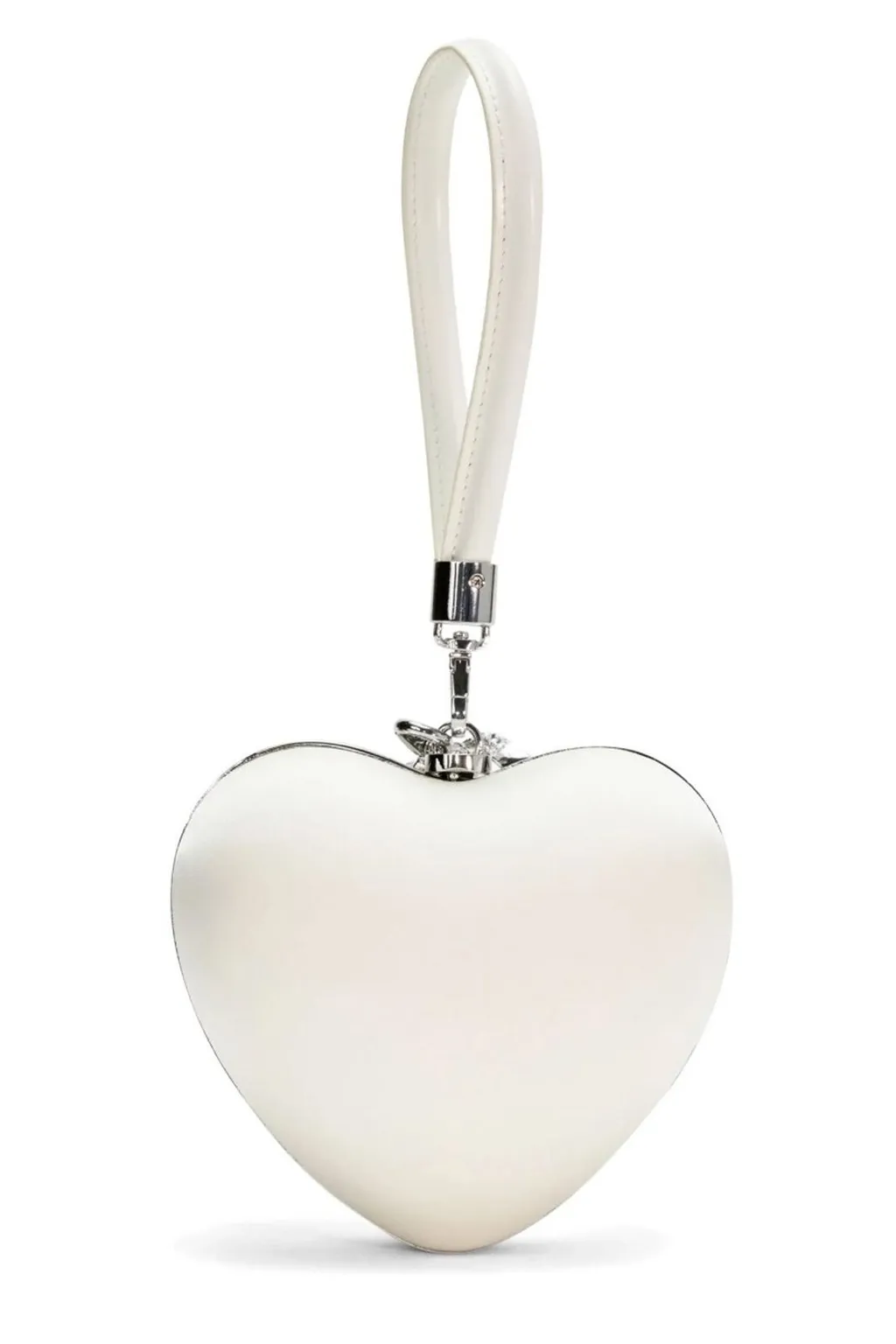 Self-Portrait Pearl Heart Clutch Bag