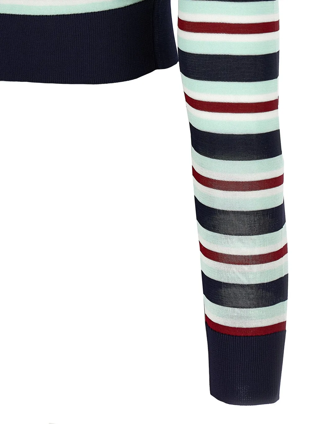 Self-Portrait Striped Knitted T-Shirt