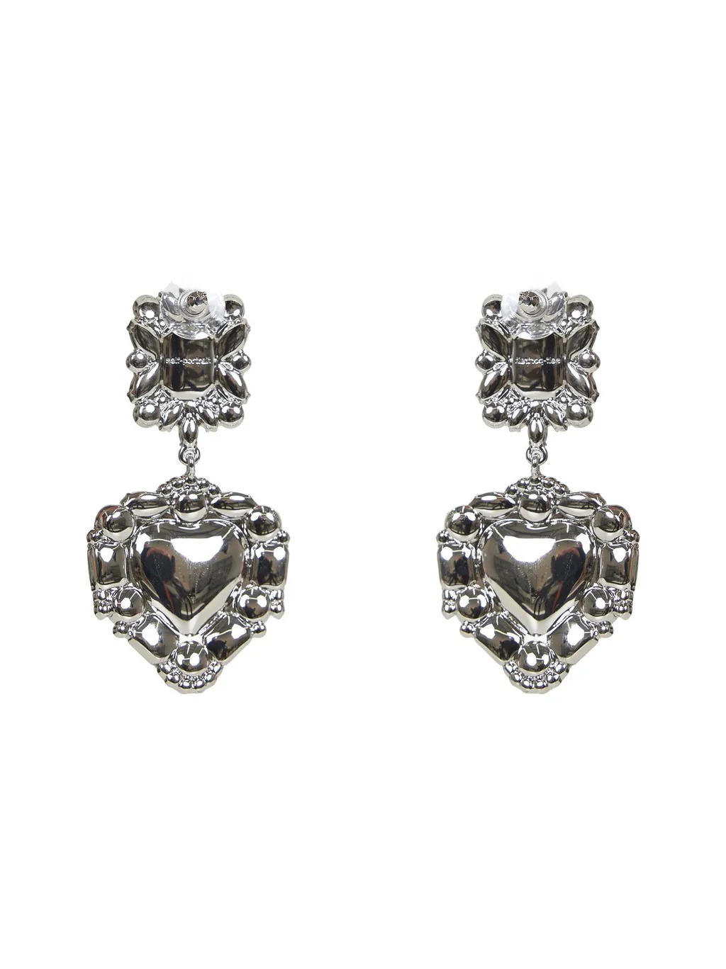 Self-Portrait Heart Shaped Pendant Earrings