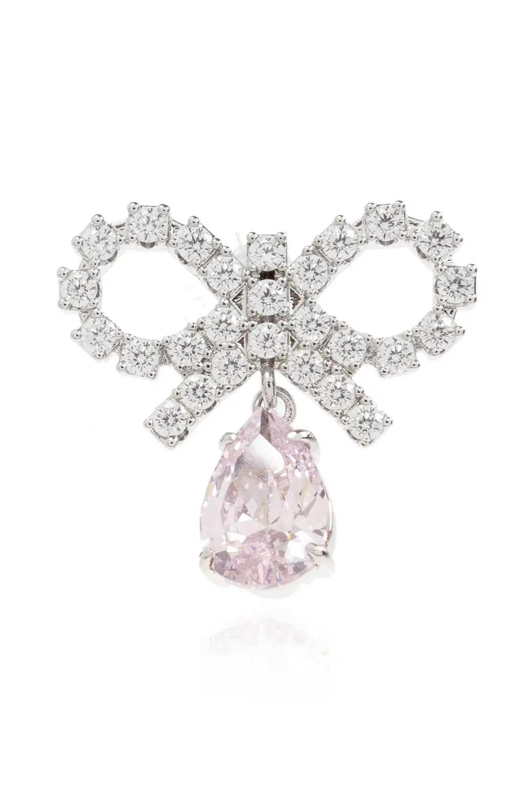 Self-Portrait Micro Bow Droplet Embellished Earrings