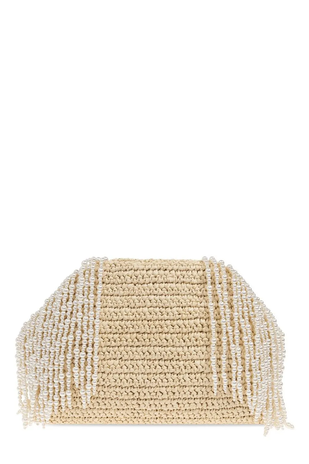 Self-Portrait Embellished Fringe Clutch Bag