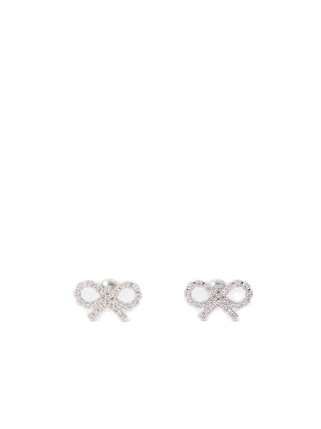 Self-Portrait Micro Bow Embellished Earrings