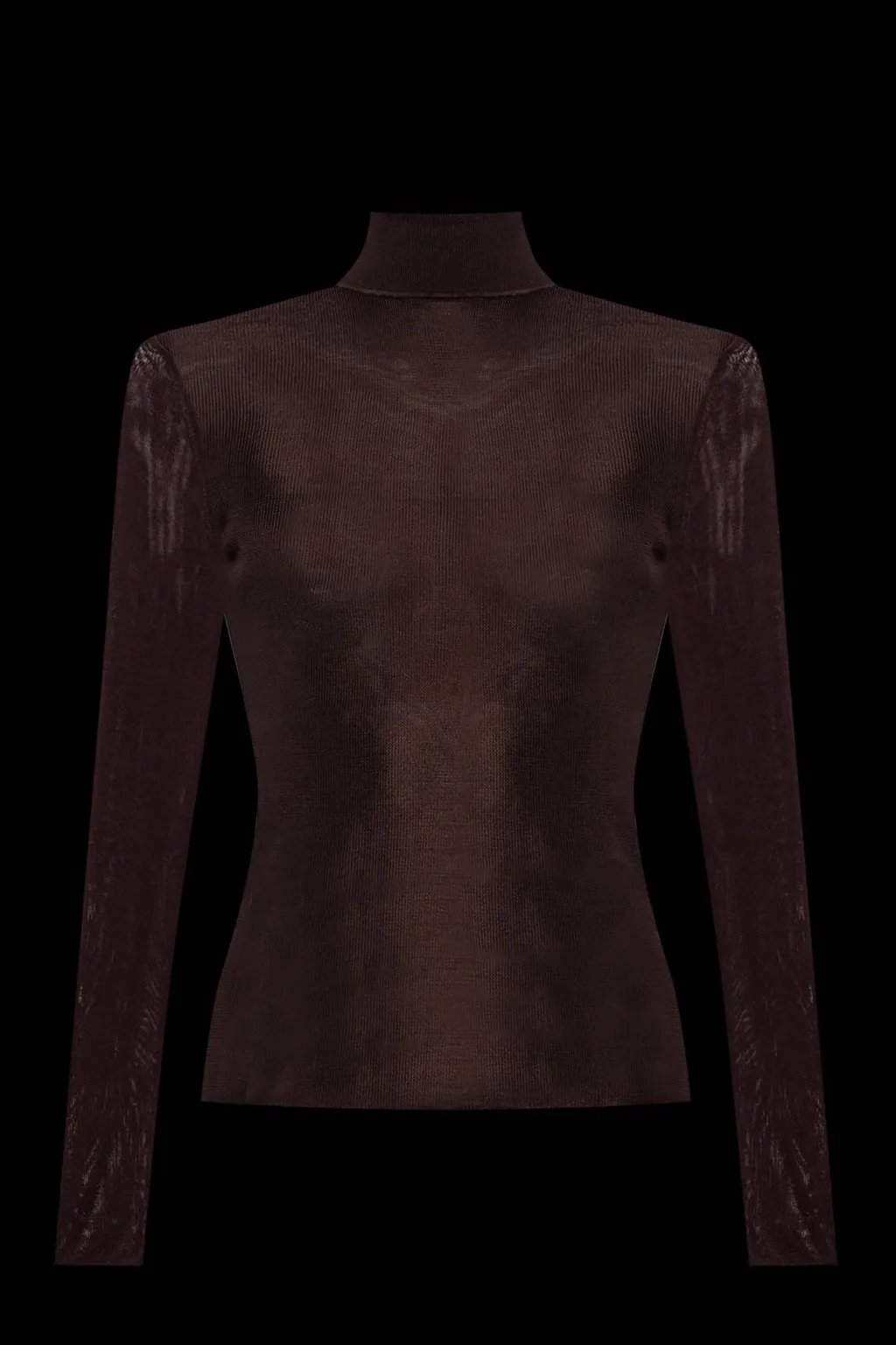 Self-Portrait Turtleneck Fitted Top