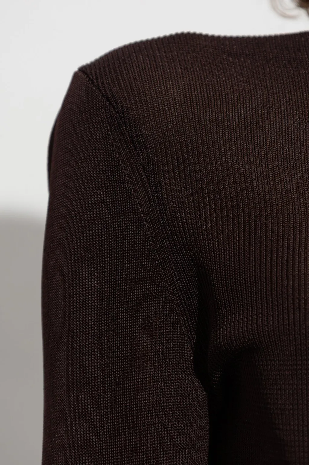 Self-Portrait Turtleneck Fitted Top