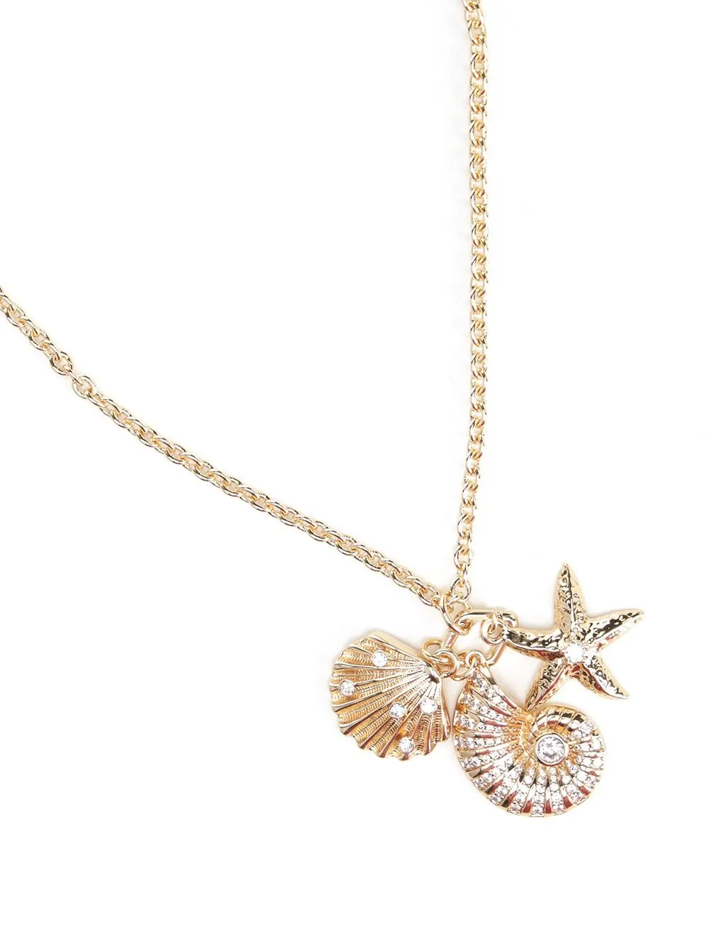 Self-Portrait Embellished Pendant Necklace