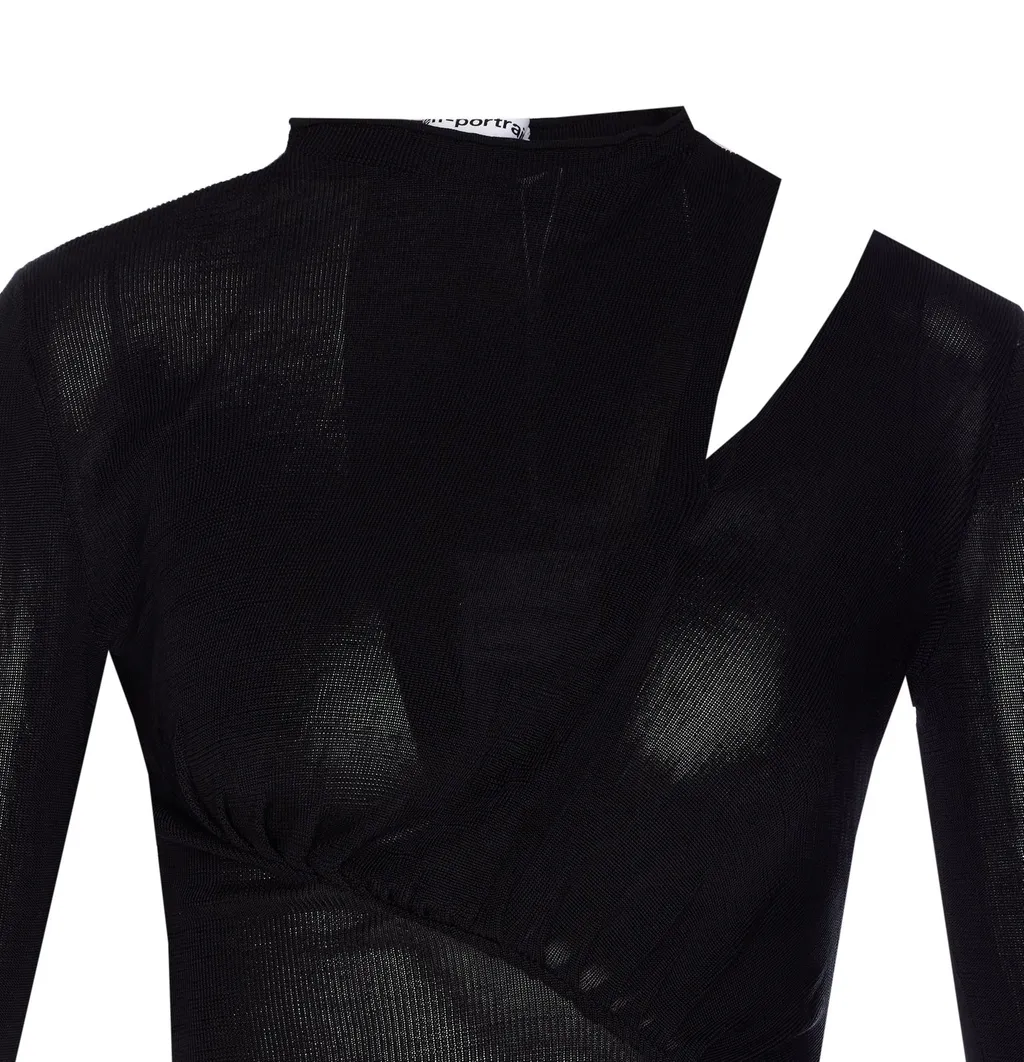 Self-Portrait Cut Out Knit Top