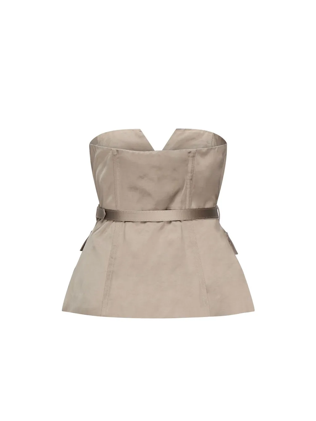 Self-Portrait Satin Corset Top
