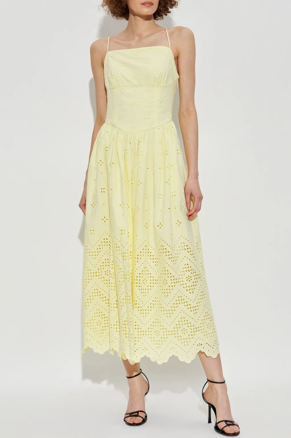 Self-Portrait Spaghetti Strap Midi Dress