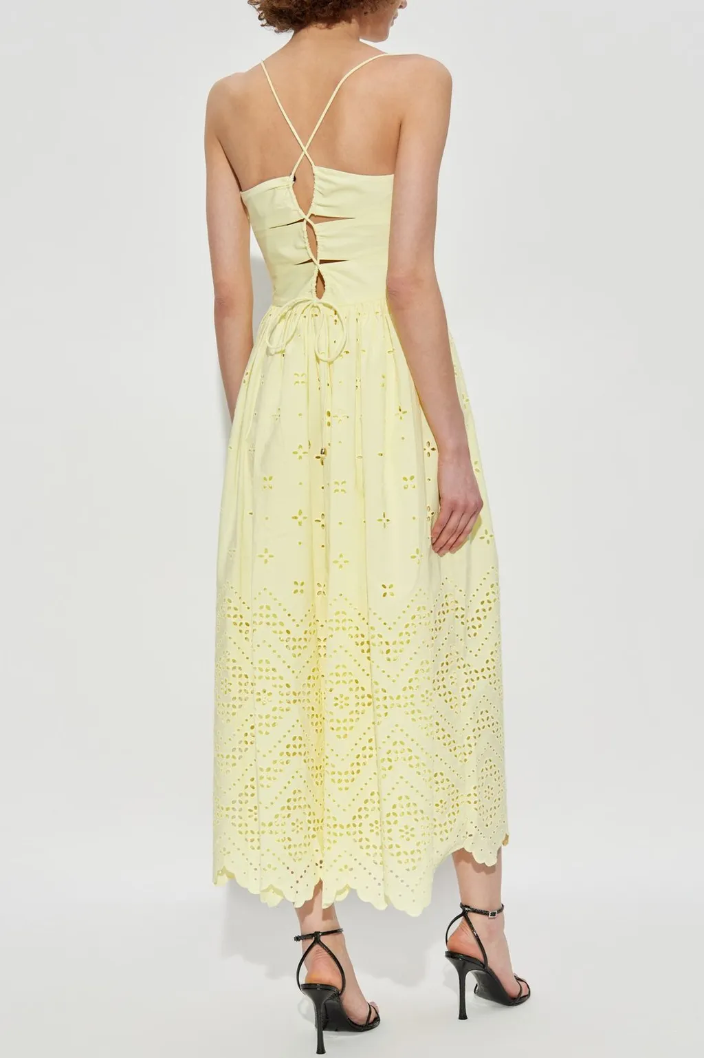 Self-Portrait Spaghetti Strap Midi Dress