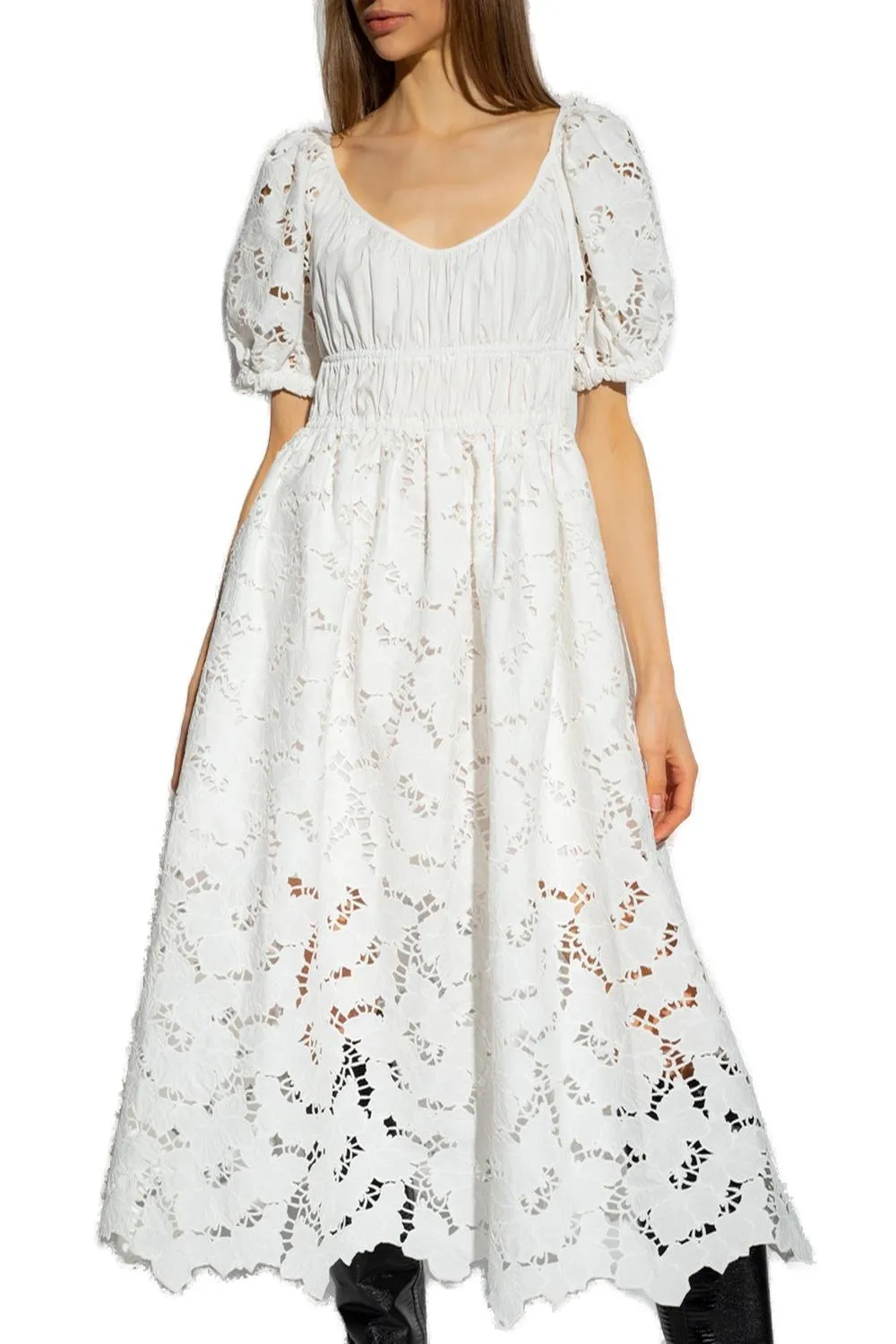 Self-Portrait Openwork Dress