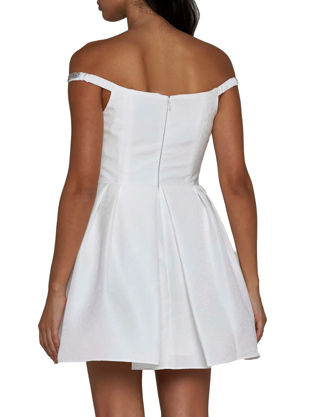 Self-Portrait Bow Detailed Off-Shoulder Mini Dress