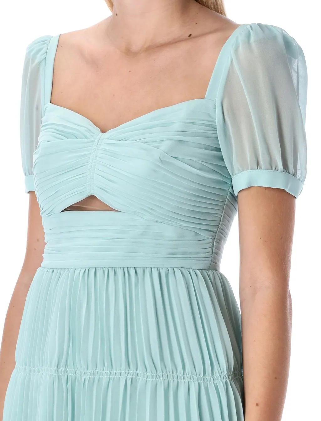 Self-Portrait Lace Detailed Cut-Out Mini Dress