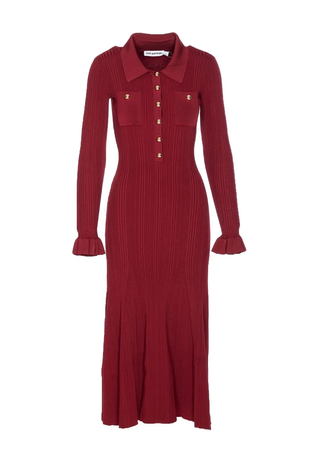 Self-Portrait Knitted Midi Dress
