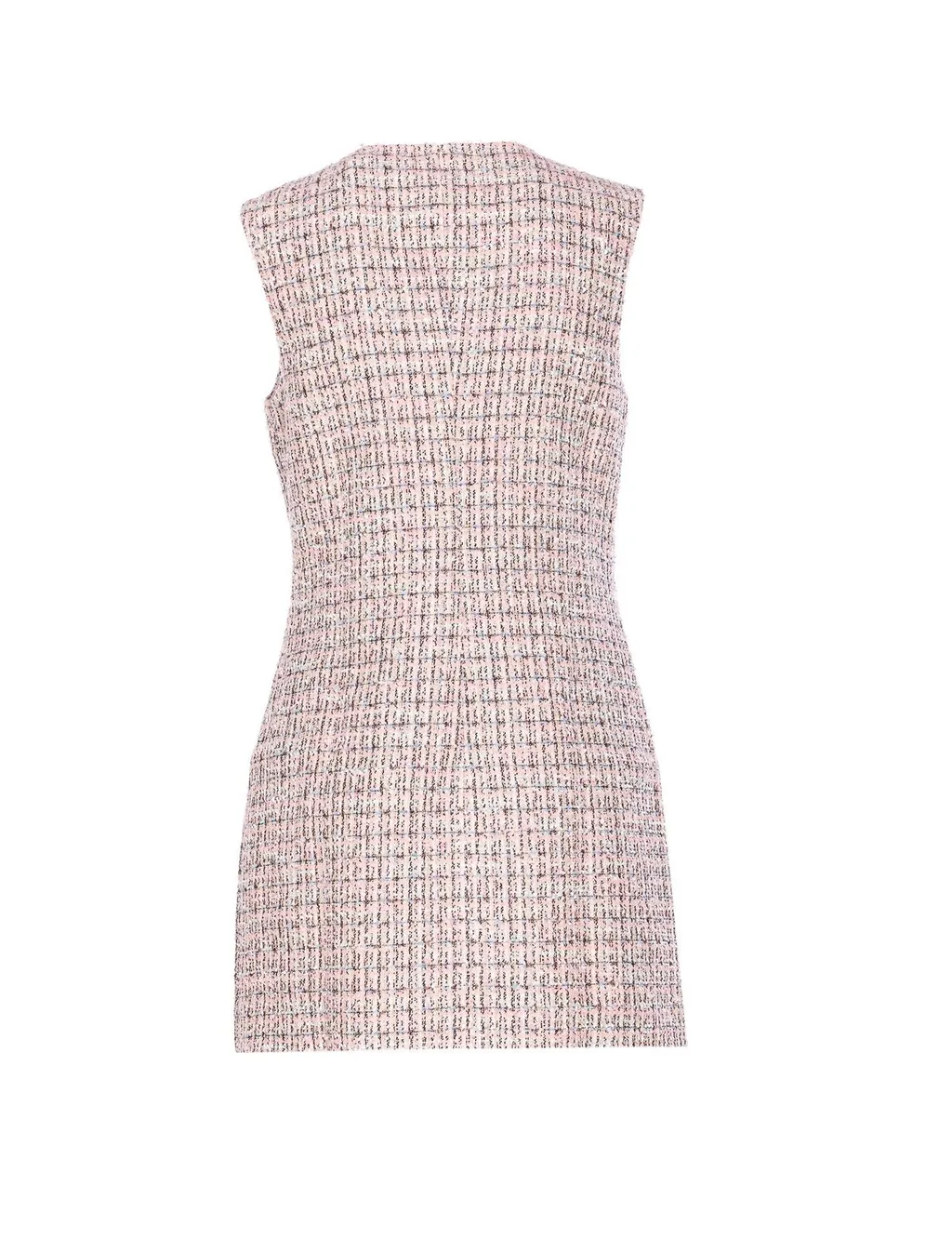 Self-Portrait Boucle Sleeveless Mini Dress
