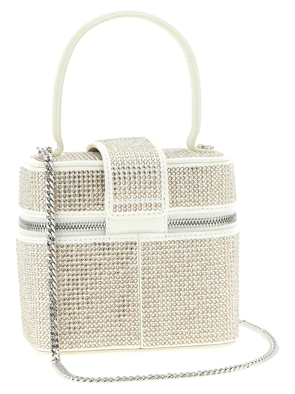 Self-Portrait Satin Embellished Vanity Case