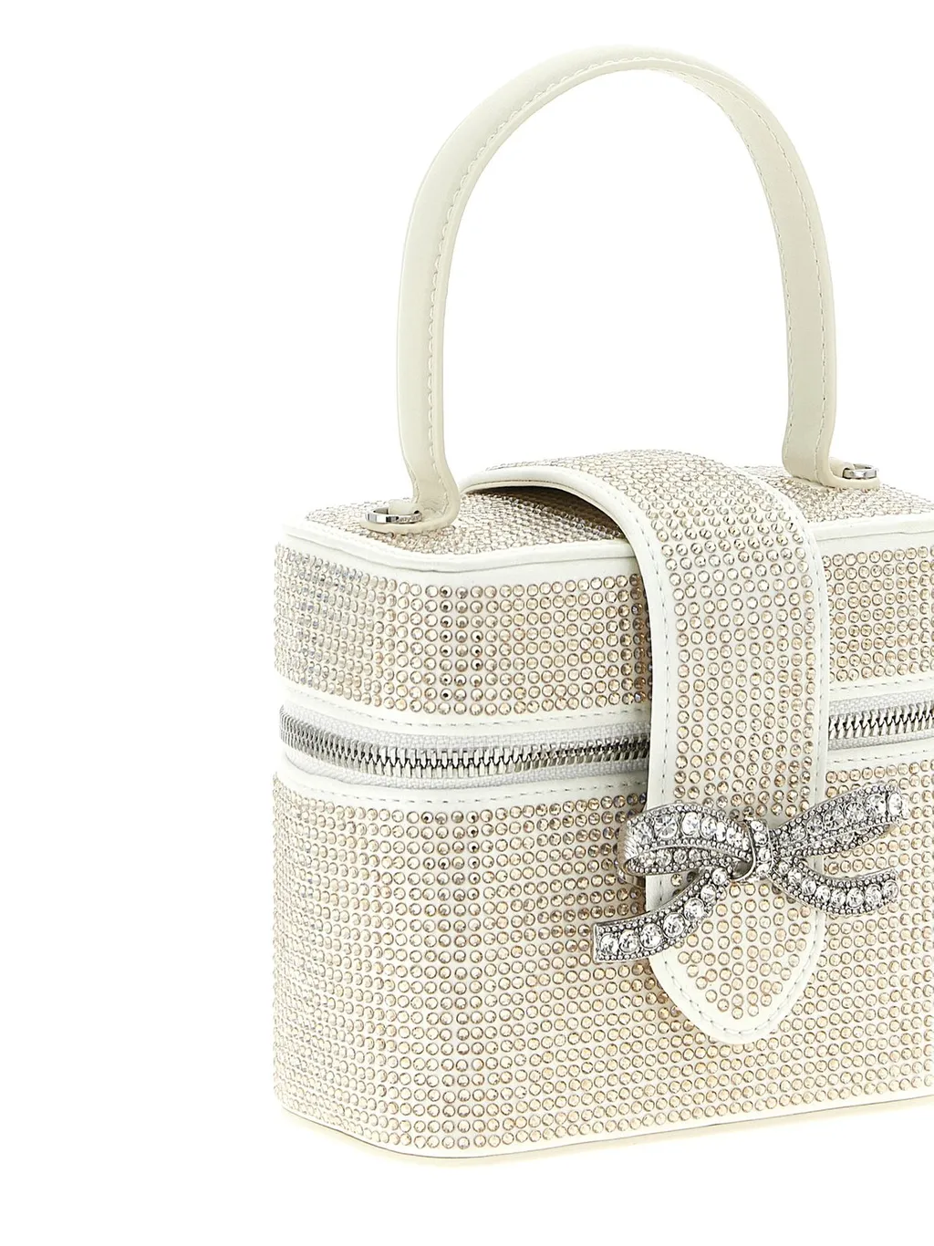 Self-Portrait Satin Embellished Vanity Case