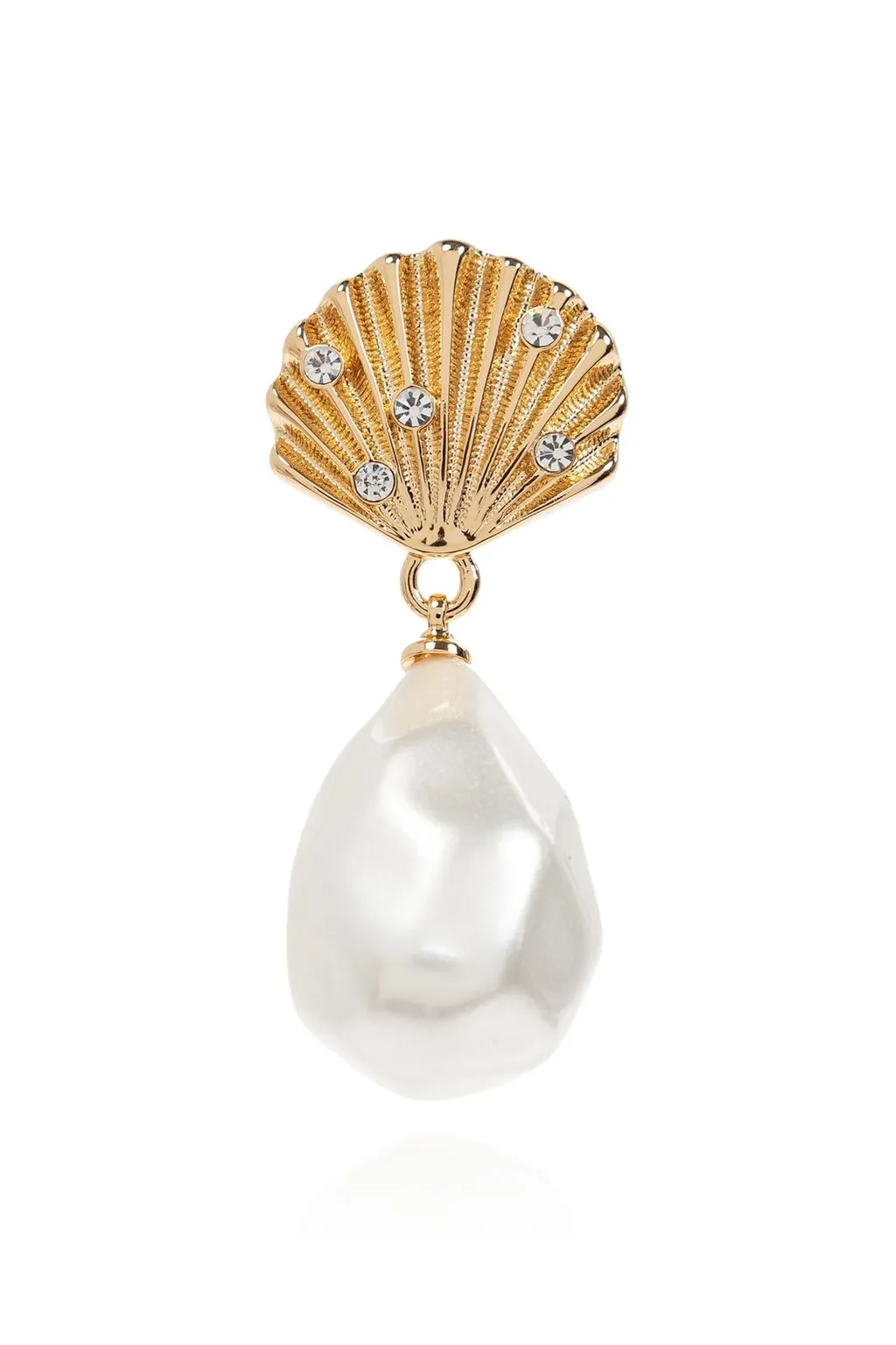 Self-Portrait Tiered Shell Earrings