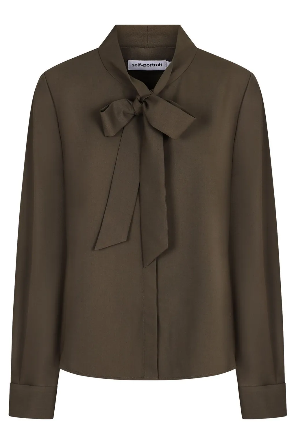 Self-Portrait Twill Pussy Bow Blouse